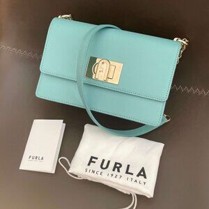 Furla 1927 Mini leather crossbody/shoulder bag in Zefiro
